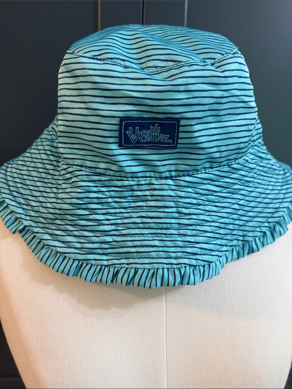 UV Skinz Kids' Aqua Stripe Sun Bucket Hat